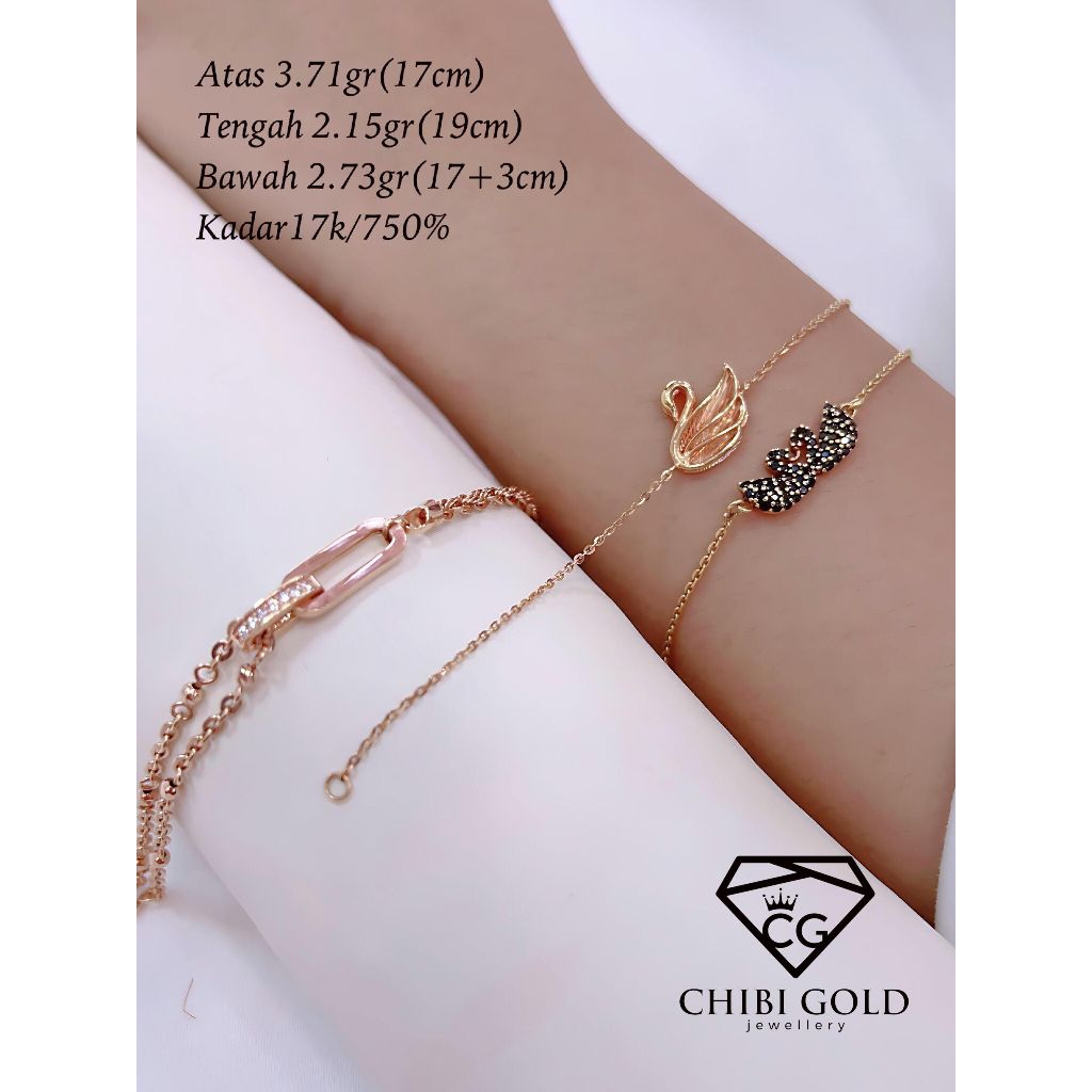 CHIBI GOLD - Gelang tangan emas 750-Chibi lokasari