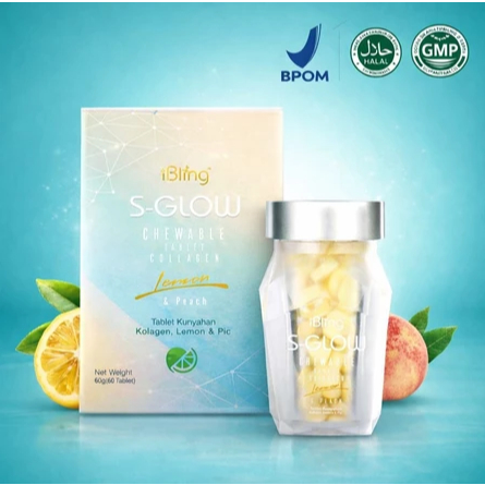 SGLOW S-GLOW COLLAGEN ORIGINAL ASLI 60BUTIR ED 2028