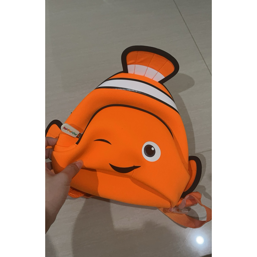 preloved tas momami anak pg/tk bentuk ikan nemo