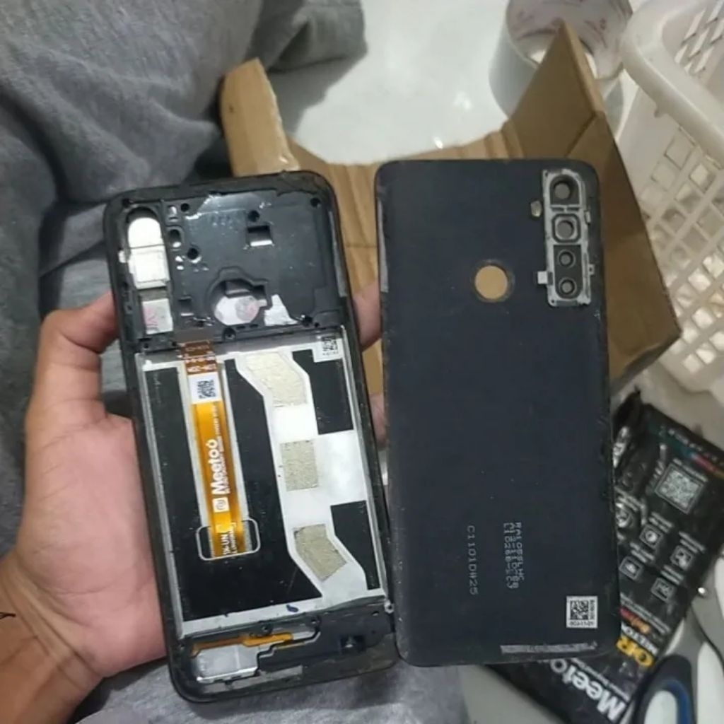LCD TC Hp Realme 5 Pro Minus Tc Retak sentuh masih normal