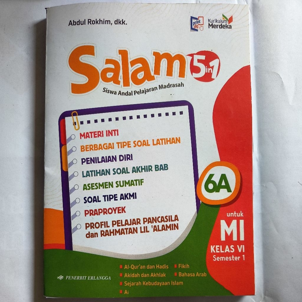 Salam 5in1 untuk MI kelas VI / 6A