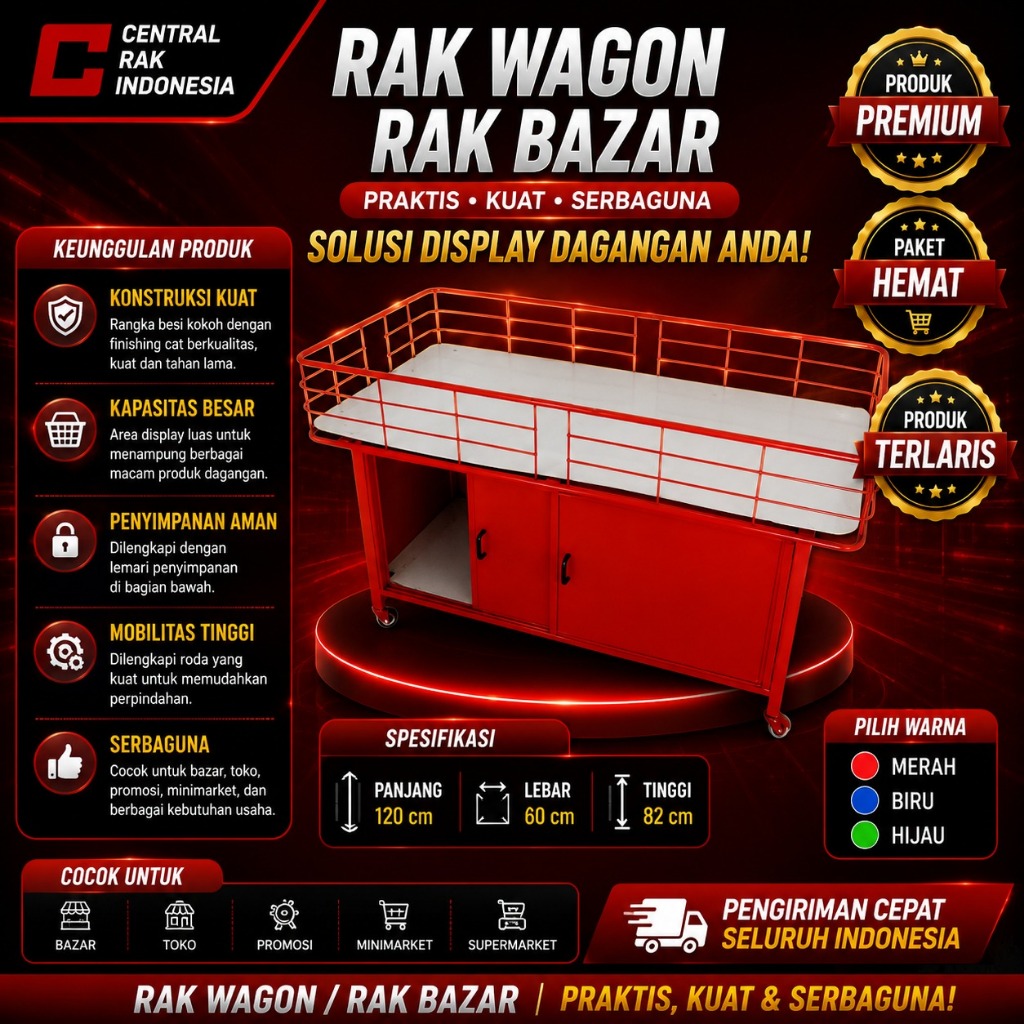 Rak Wagon atau Rak Bazzar