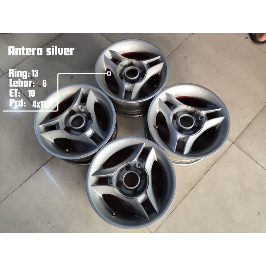 tanpa ban velg antera 13 pcd 4x 110harga satu set tanpa ban