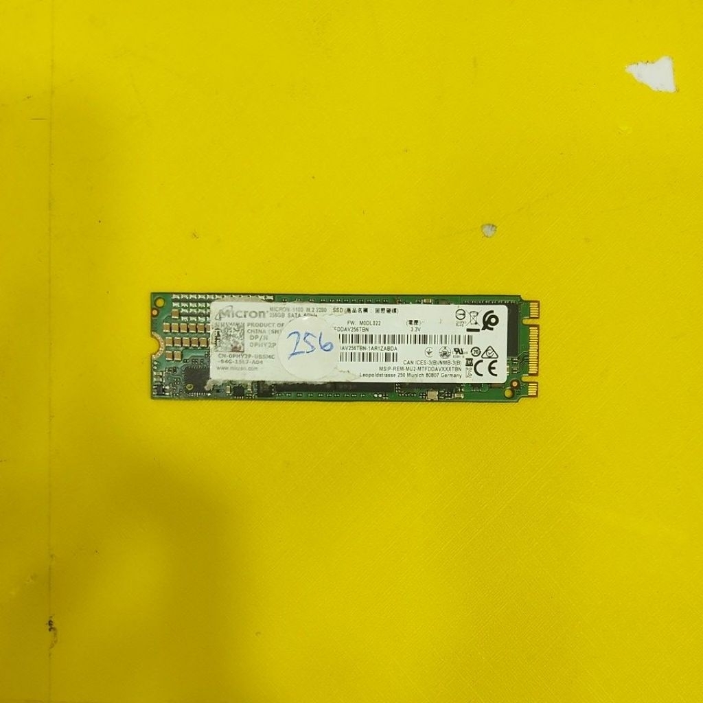 SSD MICRON NVME 256GB COPOTAN LAPTOP