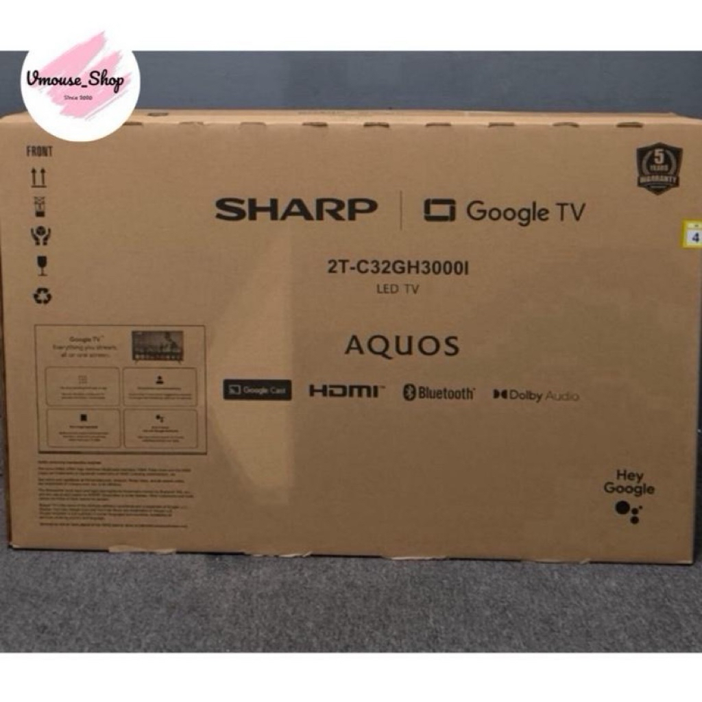 TV LED SHARP GOOGLE TV ANDROID 32GH3000 (GARANSI RESMI 5 TAHUN) - TV ANDROID SHARP 32 INCH DIGITAL -