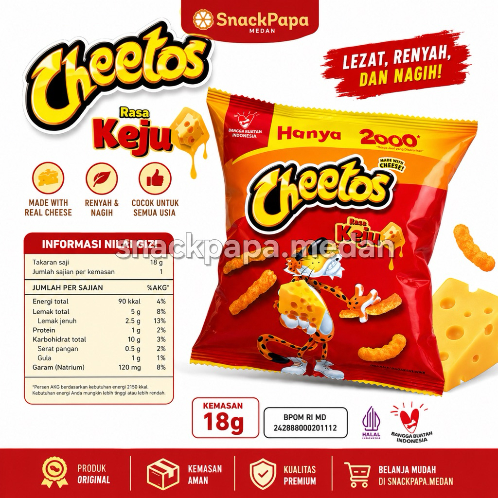 CHEETOS KEJU | CHEETOS JAGUNG BAKAR | CHEETOS 18G ISI 10 BUNGKUS | CHEETOS SNACK JADUL | CHEETOS REN