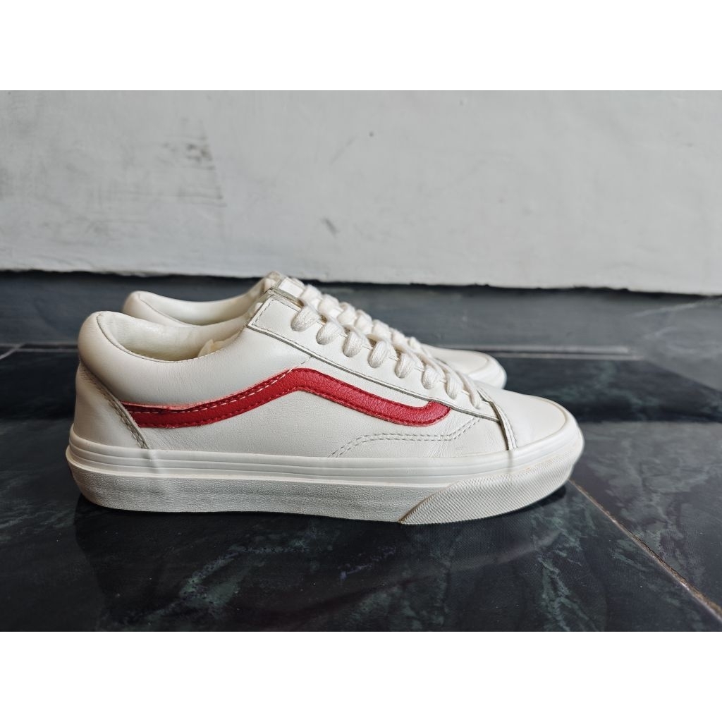 vans old skool vintage leather kulit size 38,5