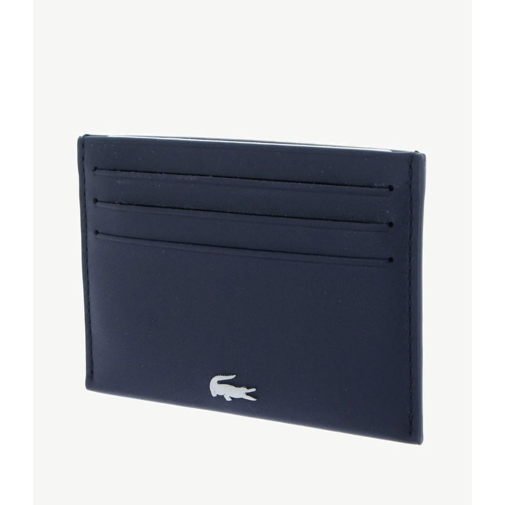 Lacoste leather card holder fitzgerald Blue Dijamin Original / Dompet Kartu