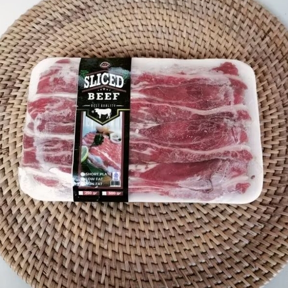 Daging sapi slice FAT 250gr MIX Teriyaki barbeque Halal Impor