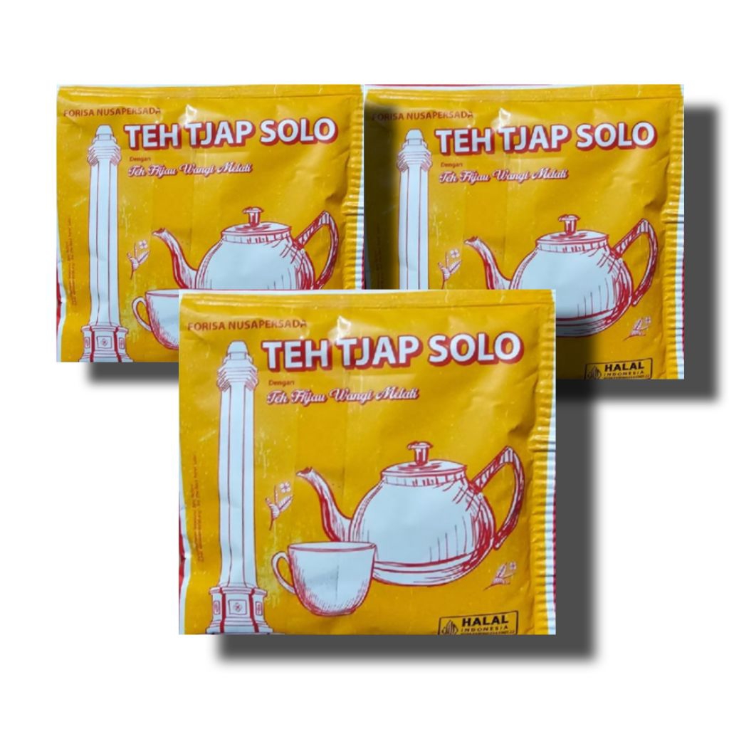 Teh Tjap Solo - Minuman Teh Bubuk Instan 5 Sachet