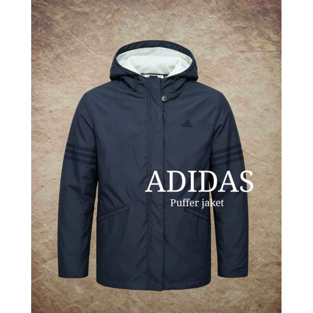 Jaket puffer keren ADIDAS daleman pleece bekas pakai