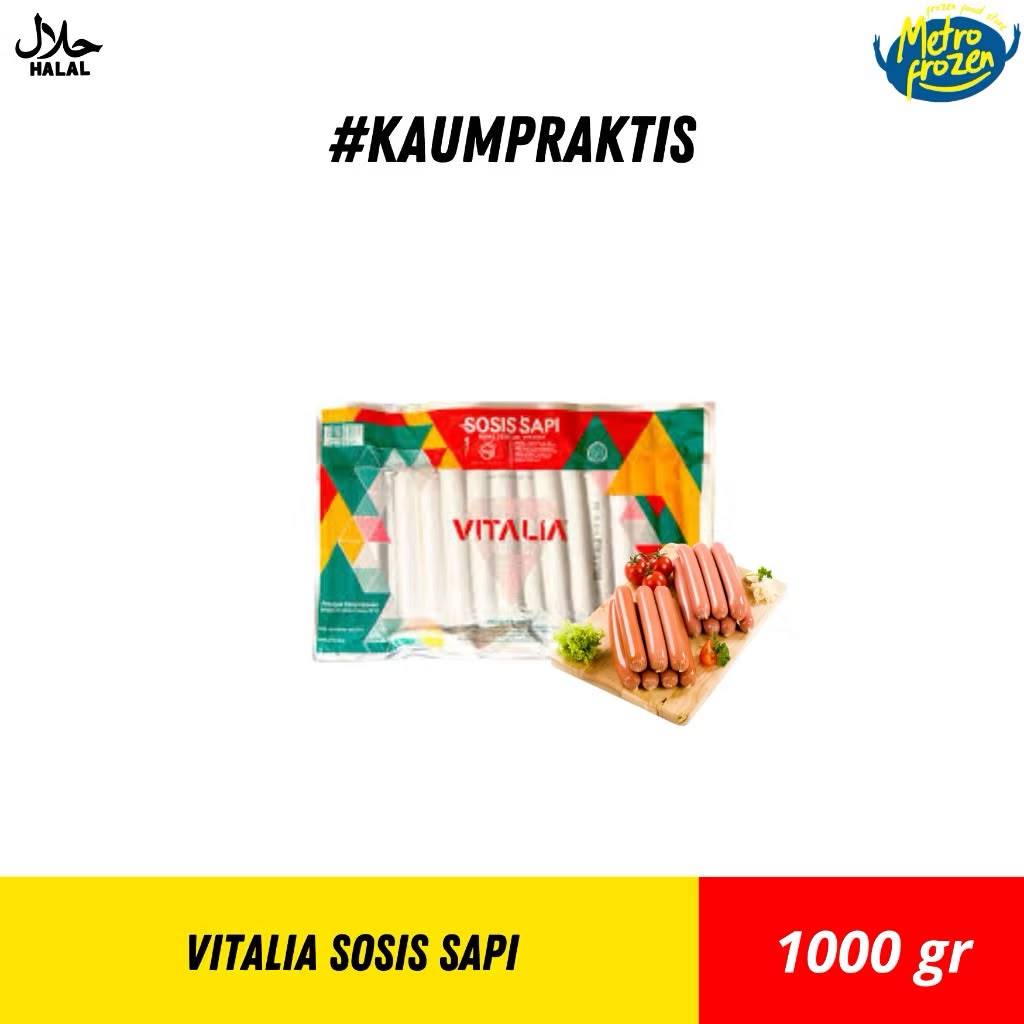 VITALIA Sosis Sapi 1kg //sosis sapi curah //instan Banjarmasin