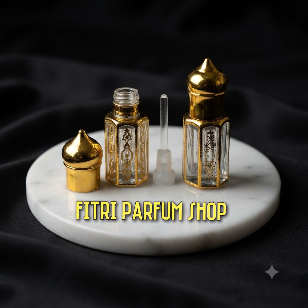 Botol parfum oles stik kaca kubah 6ml