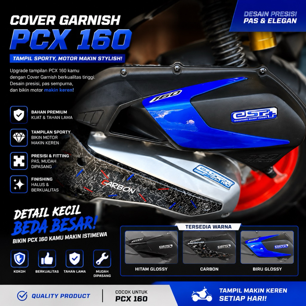 garnish tutup filter pcx 160 vario 160 adv 160 M92/ garnish vario 160 adv 160 / cover garnish vario 