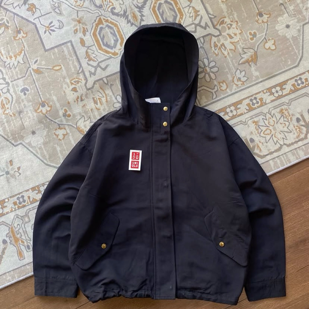 GU Uniqlo Cotton Blend Short Parka Jacket
