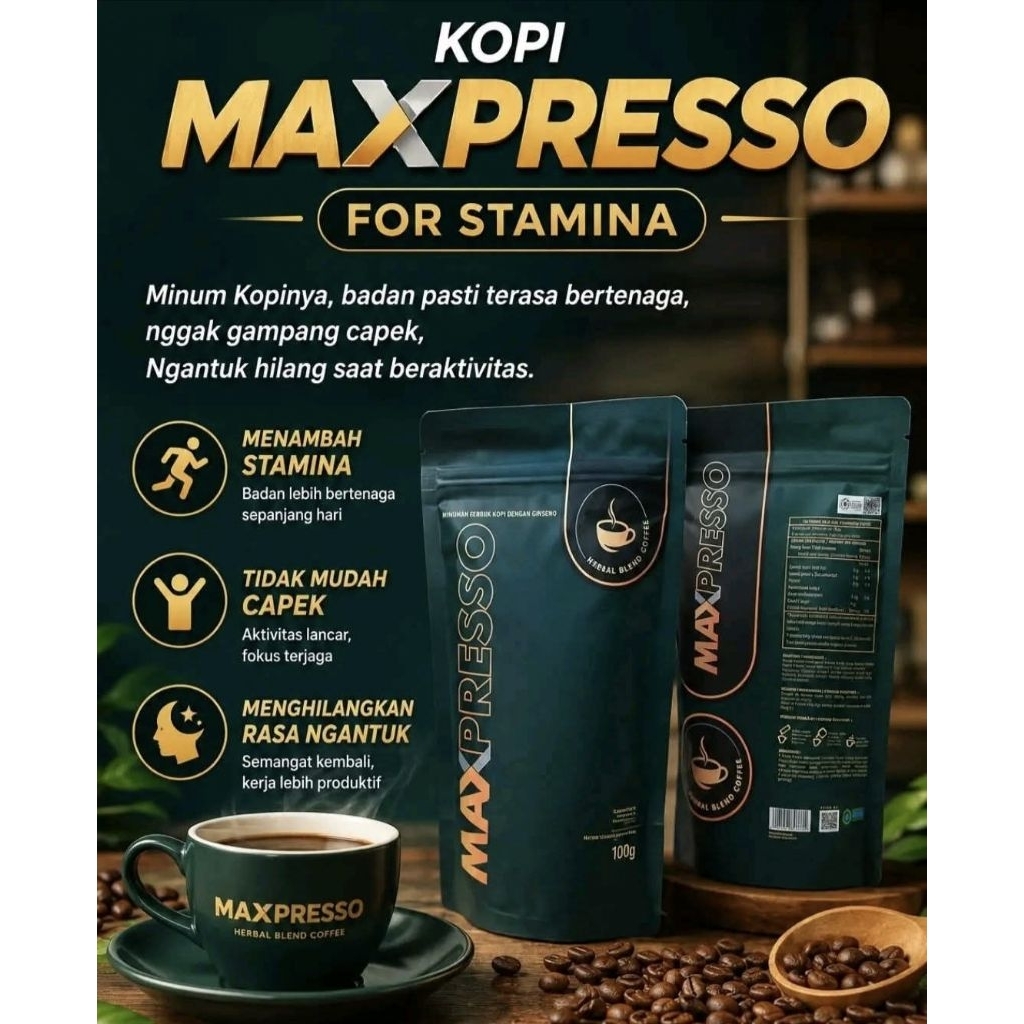 Kopi Maxpresso Herbal untuk Pria Dewasa