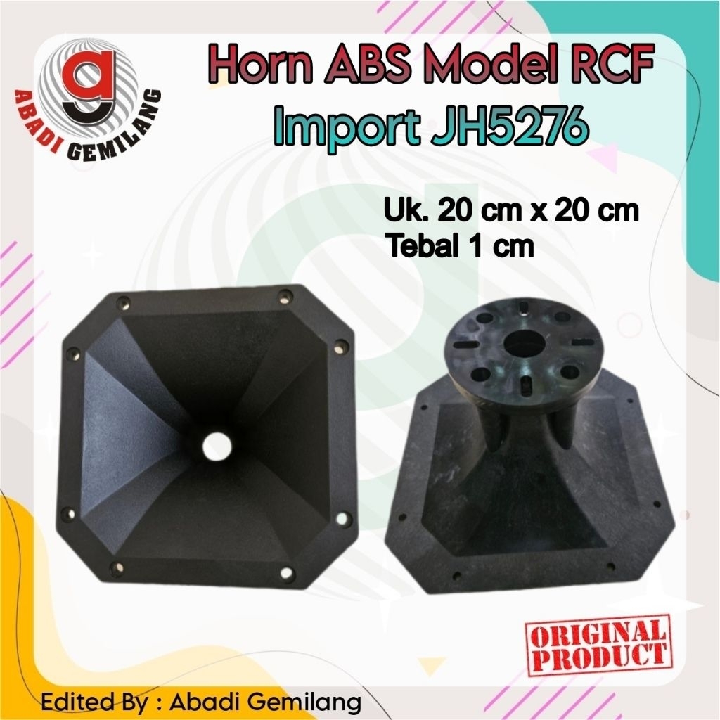 Horn ABS Model RCF IMPORT 20x20 cm JH5276/Horn Speaker RCF 20x20