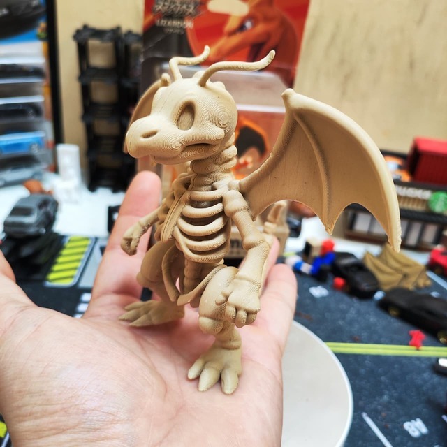 Dragonite skeleton figure - Statue Pokemon - figure pokemon dragonite skeleton