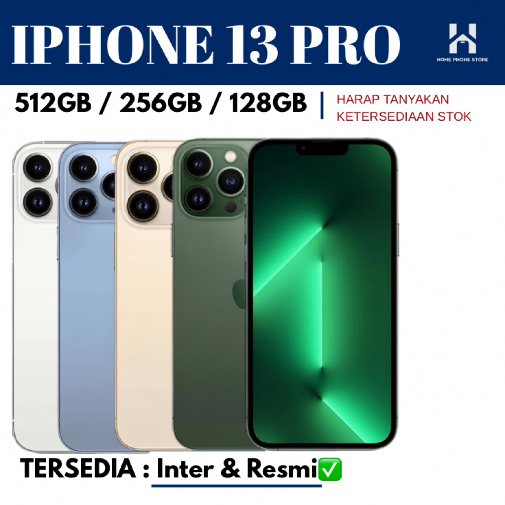 IPHONE 13 PRO 512GB 256GB 128GB ORIGINAL SECOND BEKAS FULLSET