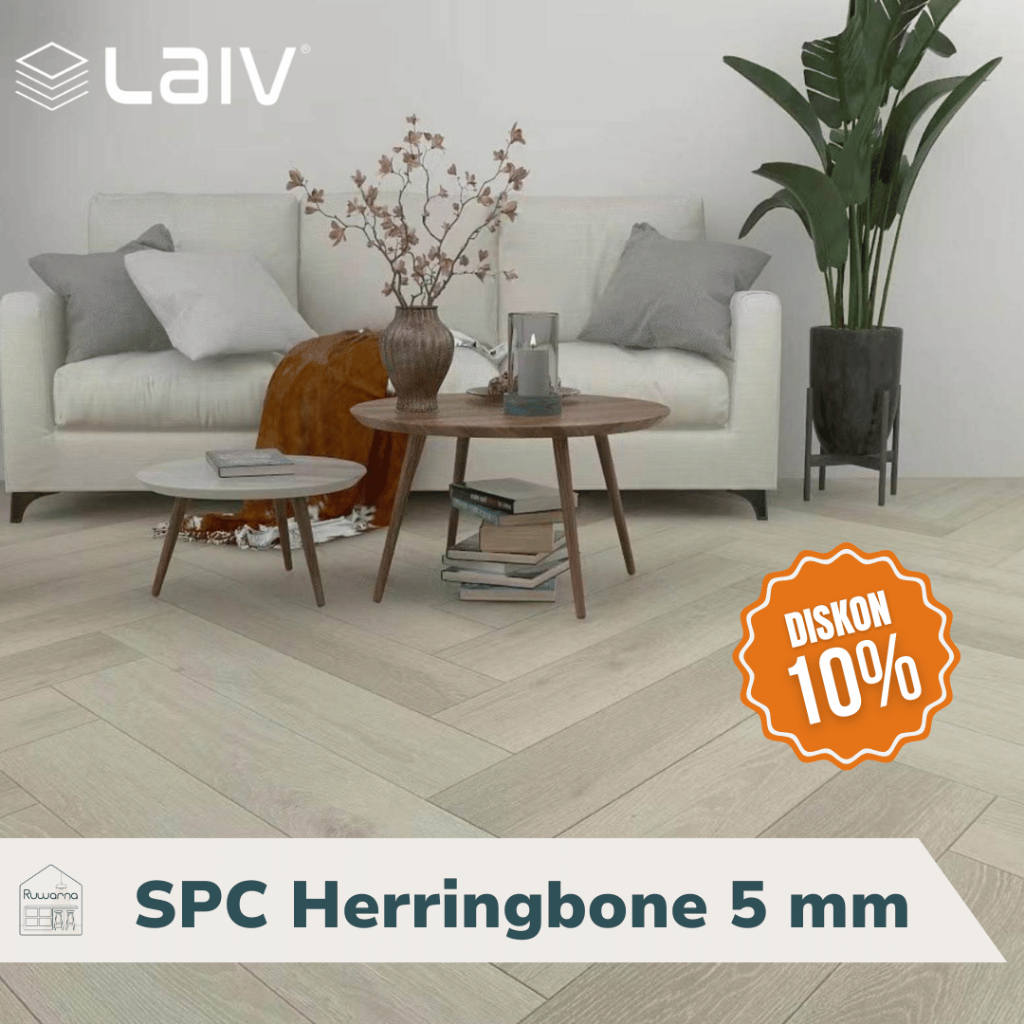 Lantai SPC Herringbone LAIV 5 mm
