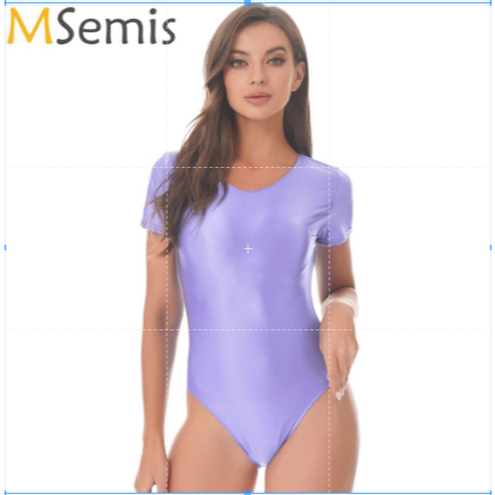Sexy Women Yoga Stain Smooth Bodysuit Oil Glossy Shiny Elastic Maid Tights Yoga Shaping Leotard One 