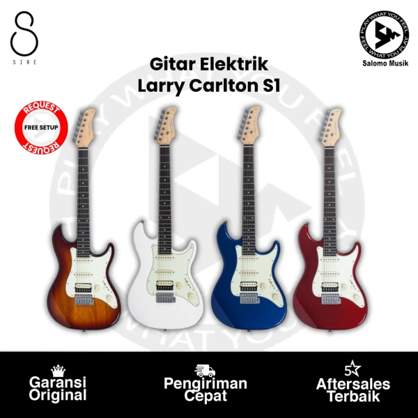 Gitar Elektrik Sire Larry Carlton S1 HSS New Gen 5Way IV Strat Knob Original Varian Warna