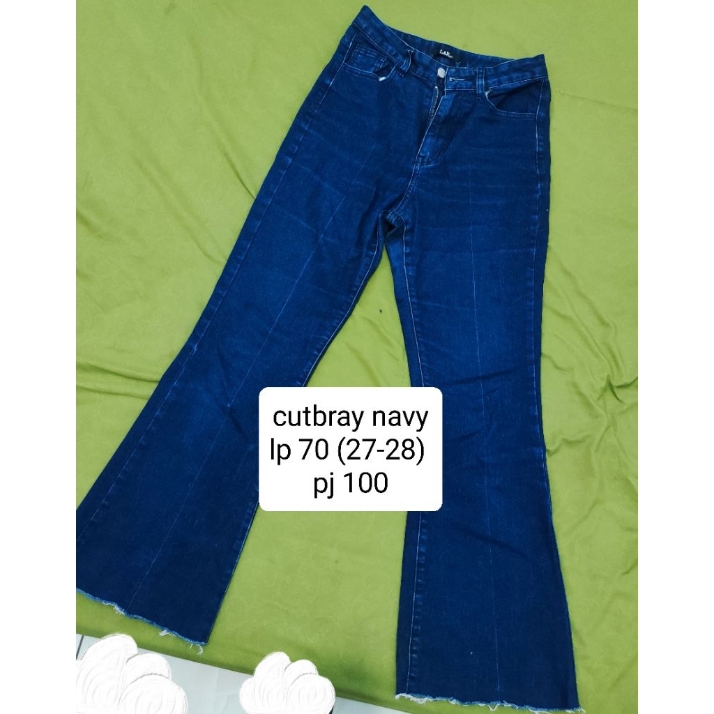 preloved cutbray jeans