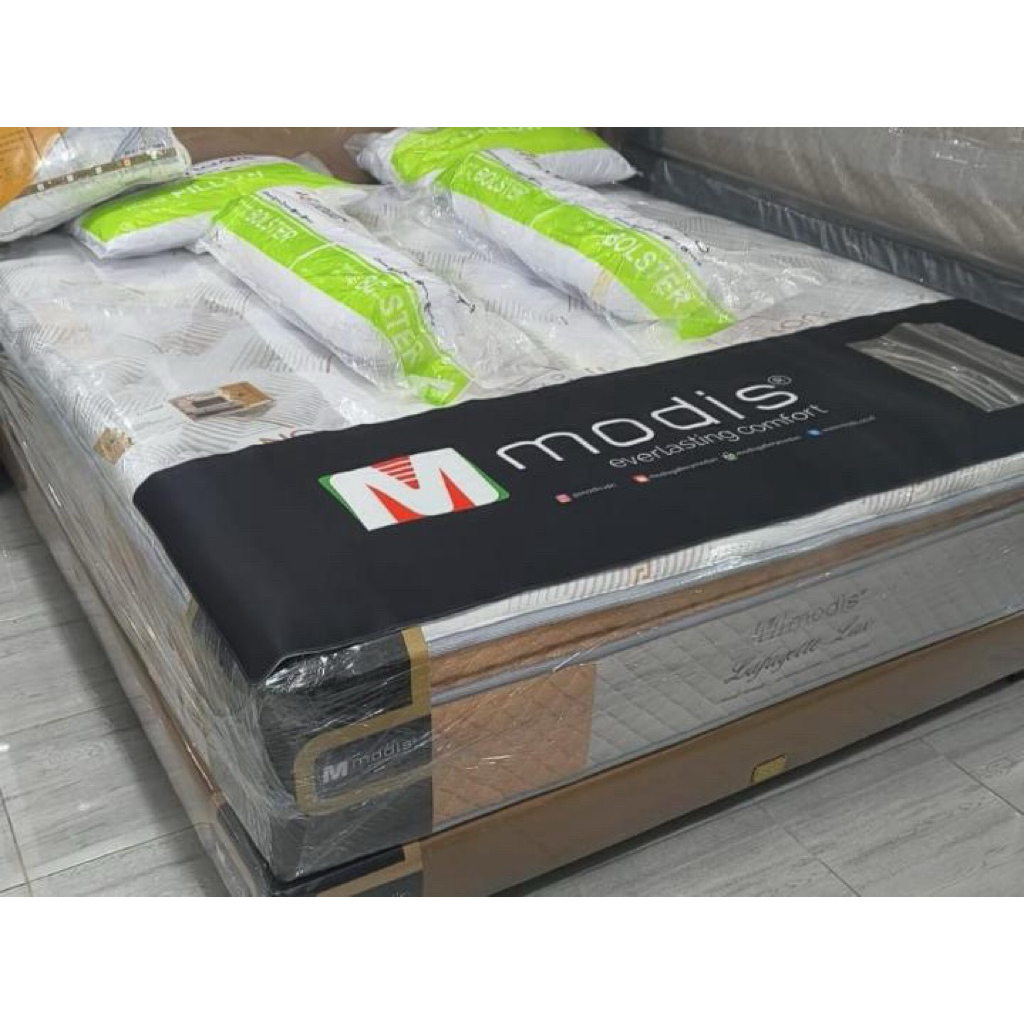 SPRINGBED MODIS LAFAYETTE SOFT TOP NATURAL | BONUS BANTAL & GULING MATRAS PROTECTOR | UKURAN 160/180