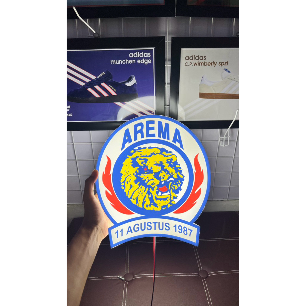 neon box logo arema indonesia neon box 1 sisi | akrilik