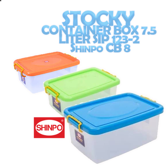 STOCKY CONTAINER BOX 7.5 LITER SIP 123-2 Shinpo CB 8