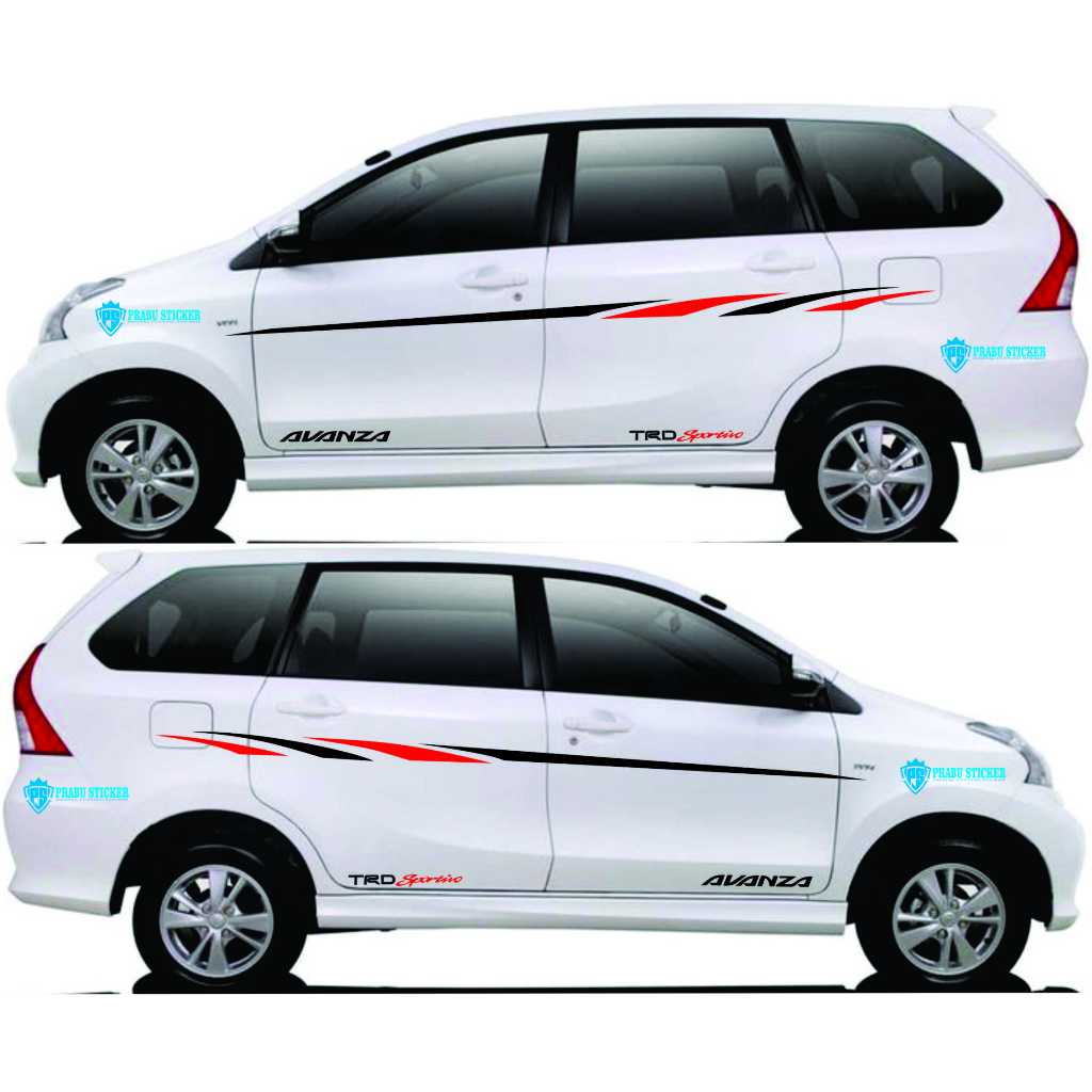 STICKER MOBIL AVANZA STICKER BODY SAMPING MOBIL AVANZA XENIA TERLARIS