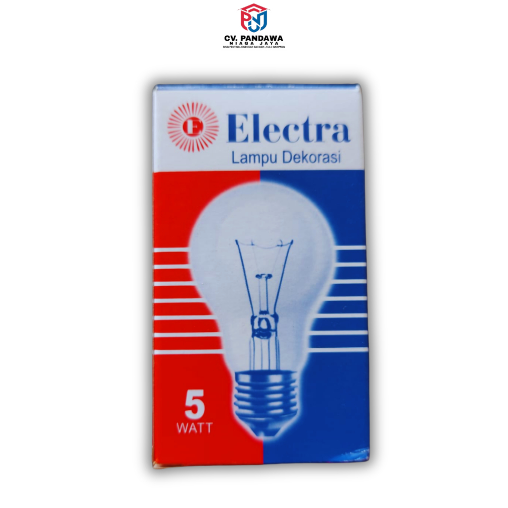 Lampu Pijar Electra 5 Watt 10 Watt 15 Watt Bohlam Dop Penghangat Kandang Ayam Dekorasi