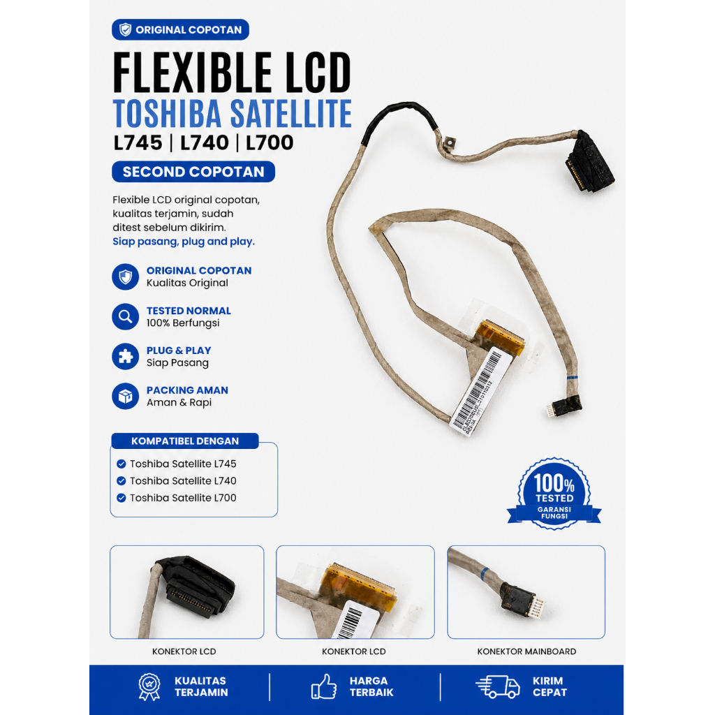 Flexible LCD Toshiba Satellite L745 L740 L700 Original Second Copotan