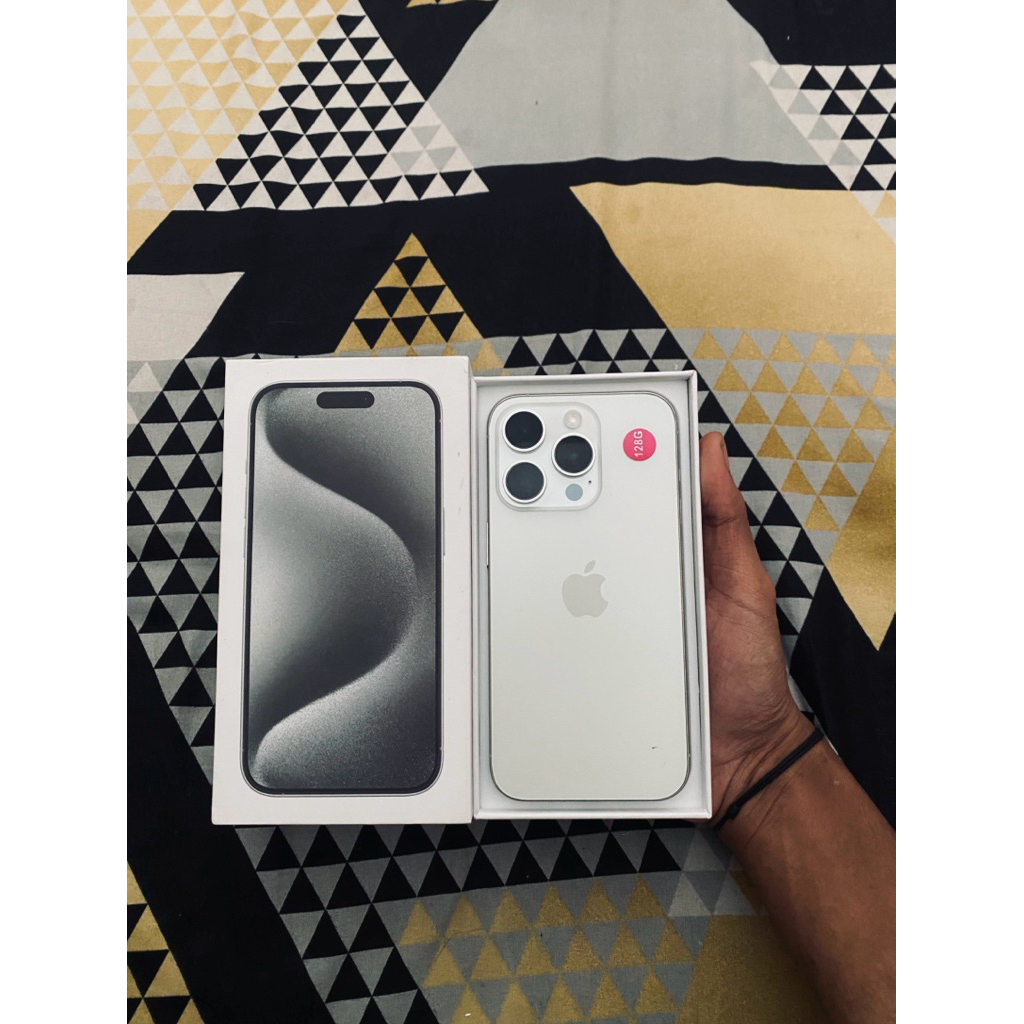 iphone 15 pro 128gb inter all provider fullsetbox second free adaptor