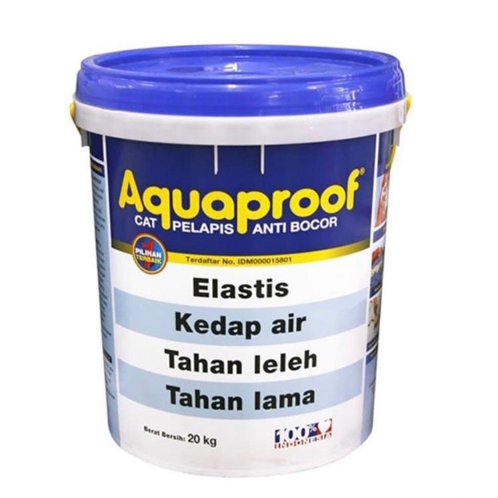 CAT PELAPIS ANTI BOCOR WATERPROOFING AQUAPROOF TRANSPARAN 20KG
