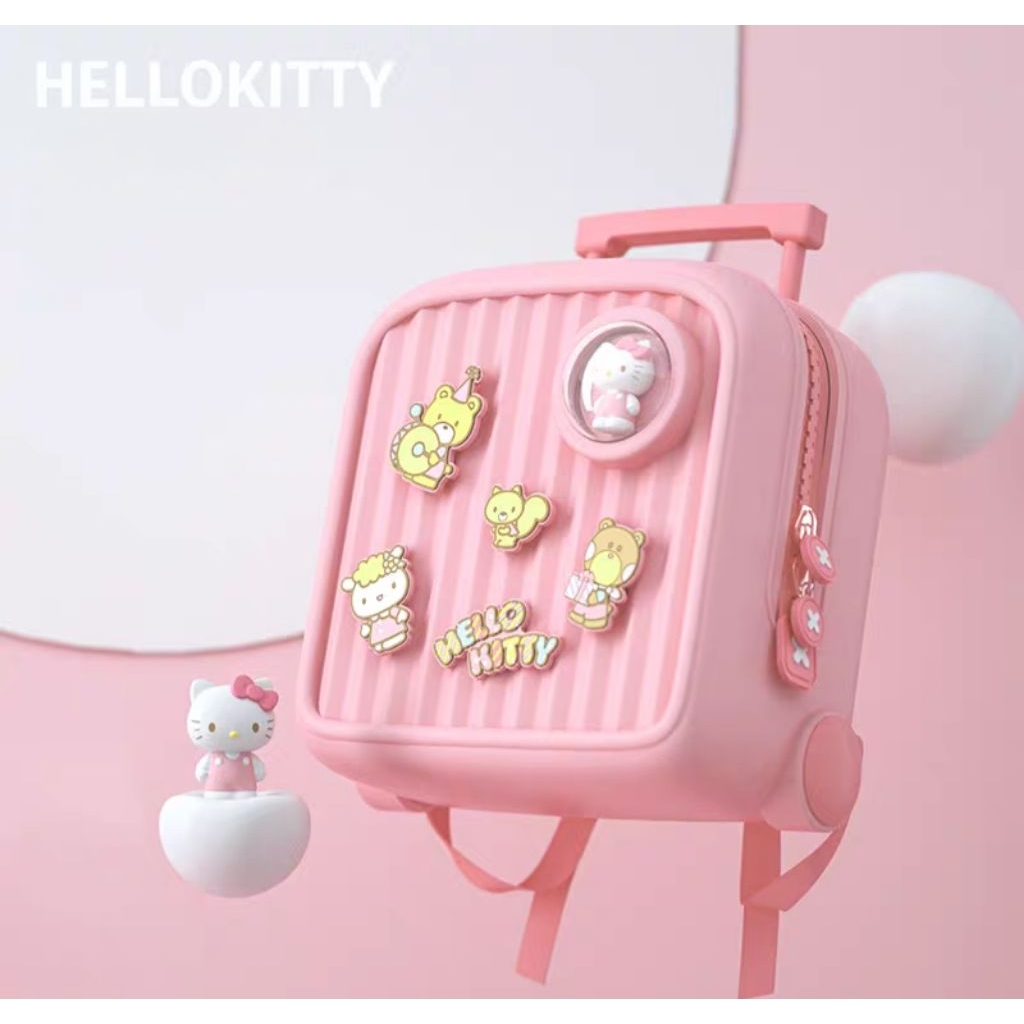READY ‼️ TAS RANSEL ANAK HELO KITTY KOOOL TACHEL BAG.
