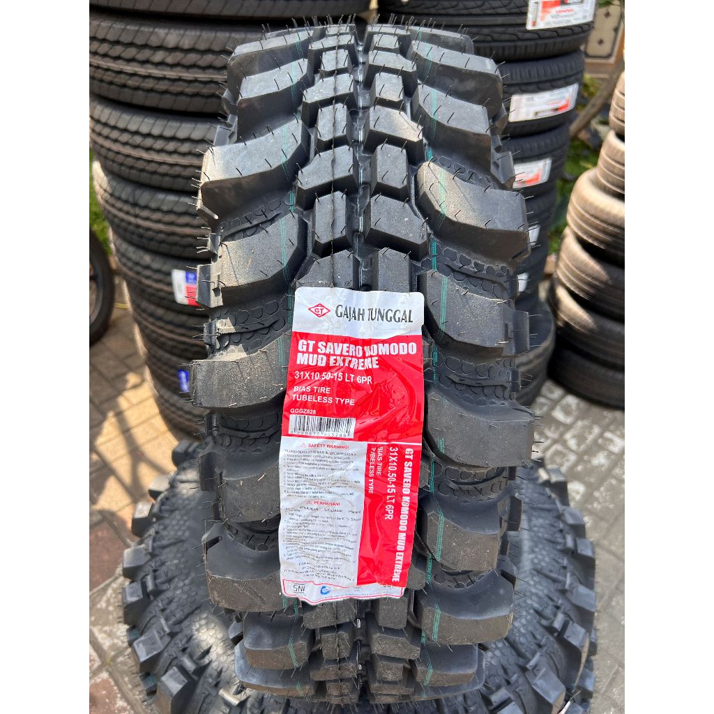 Ban Mobil 31 10.5 R15 GT Savero Komodo Mud Extreme 31 X 10.50 R15 cocok untuk Offroad