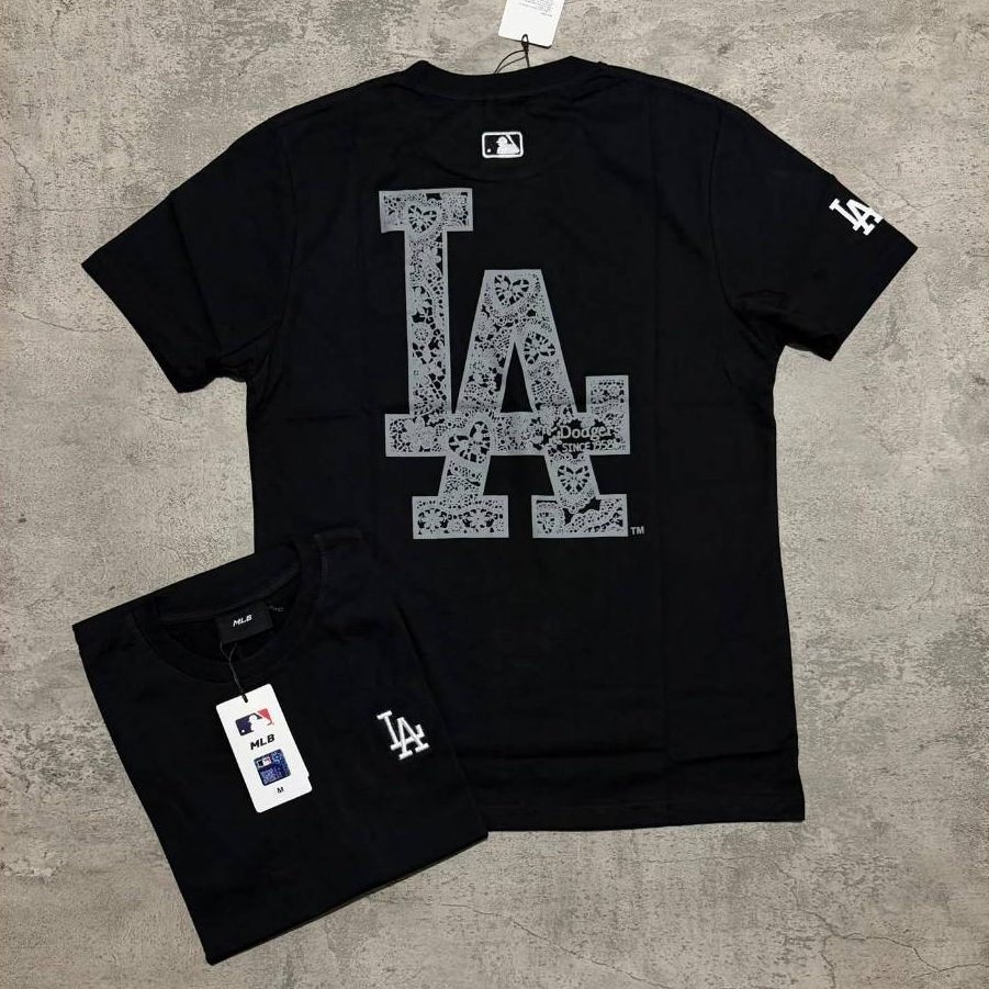 Kaos Branded MLB New LA Bordir//Baju Kaos MLB Embordery LA Premium//Kaos Branded Unisex