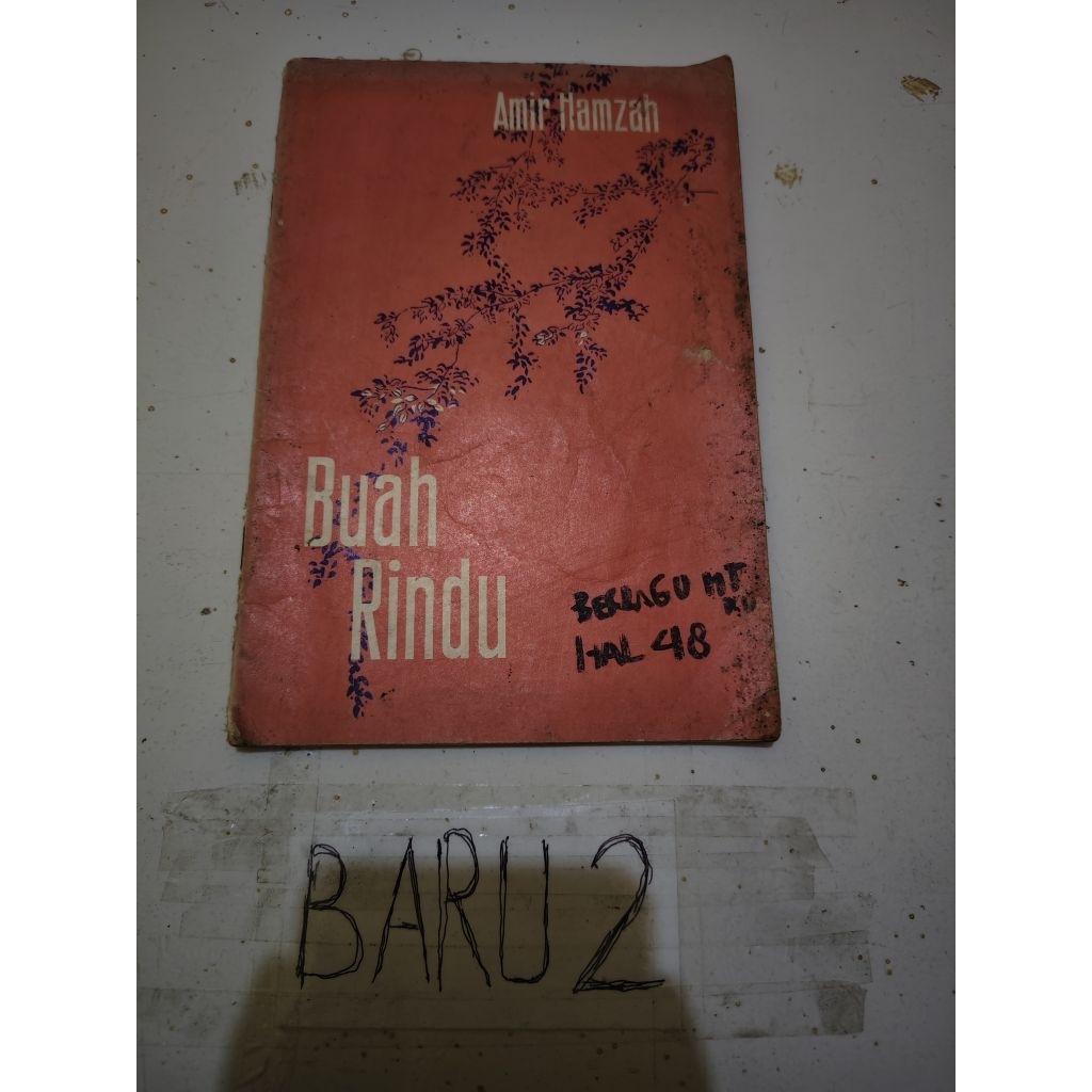 buku buah rindu sajak sedih cetakan ketujuh by AMIR HAMZAH