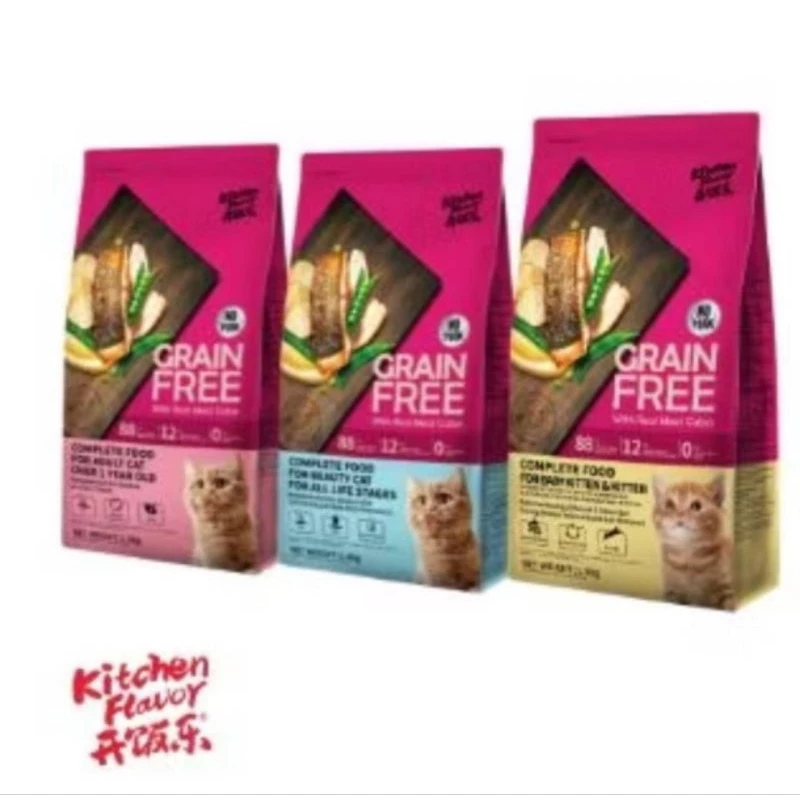 MURAH EKONOMIS Kitchen Flavor Cat REPACK 500gr ALL VARIAN KF Adult Beauty Kitten Urinary Grain Free 