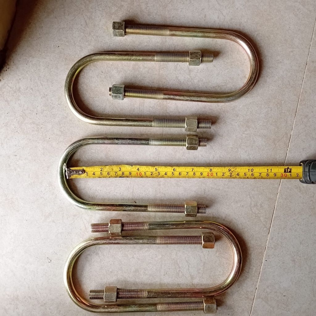 U Bolt (Besar 12mm) Kuning Grand Max, L300, New Carry, Panther