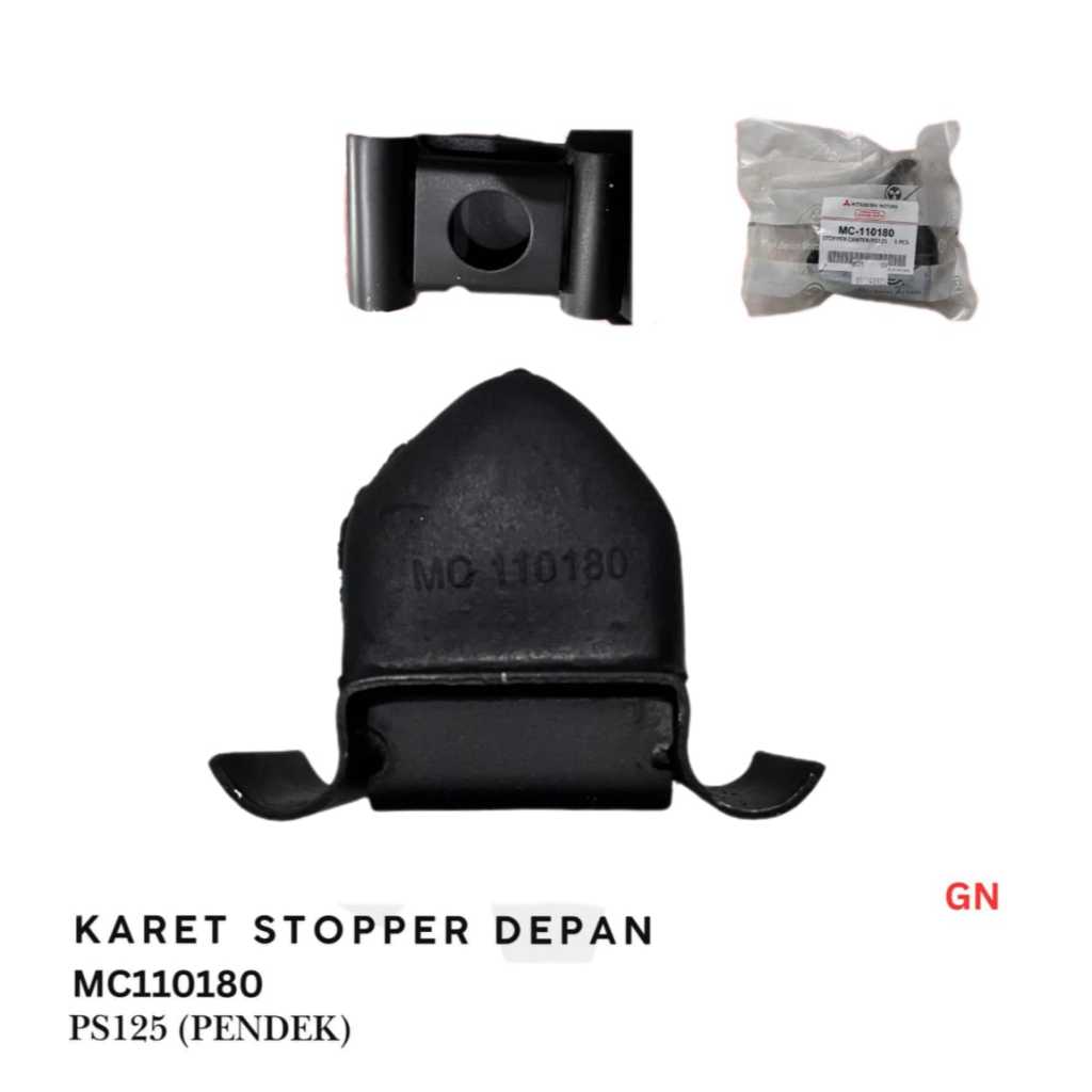 KARET STOPPER DEPAN PS125 (PENDEK) MC110180 GN