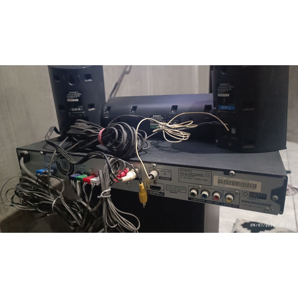 SONY HOME THEATER DAV-DZ640K ORIGINAL | FULLSET