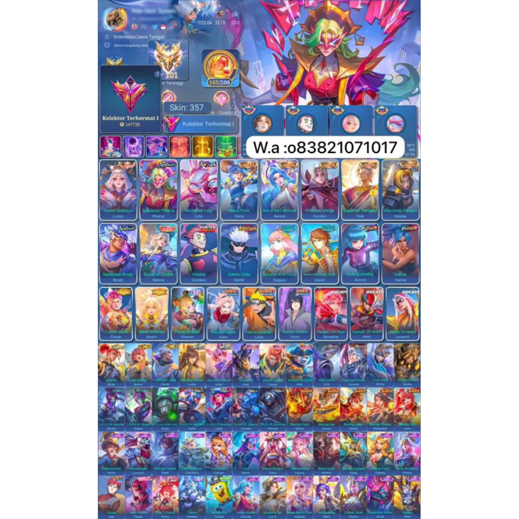 akun ml sultan terpercaya aman mumer ready