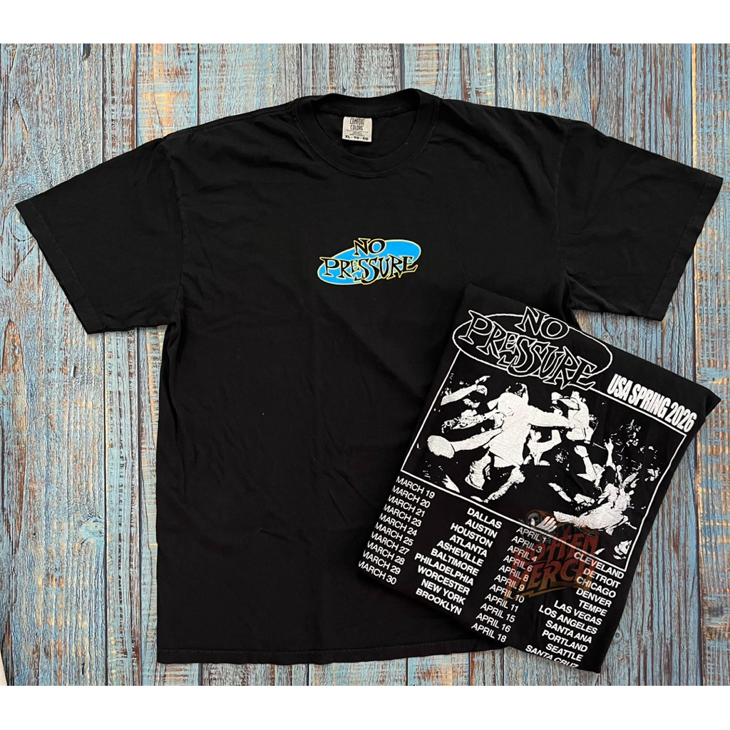 Kaos T-Shirt Band No Pressure - USA SPRING 2026 Official Merchandise