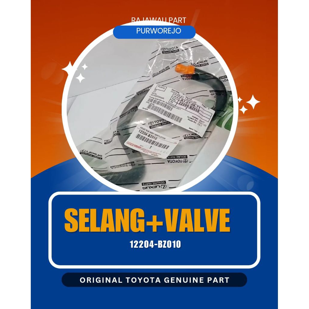 Selang Valve PCV+Valve PCV Original Toyota Avanza Xenia Rush Terios