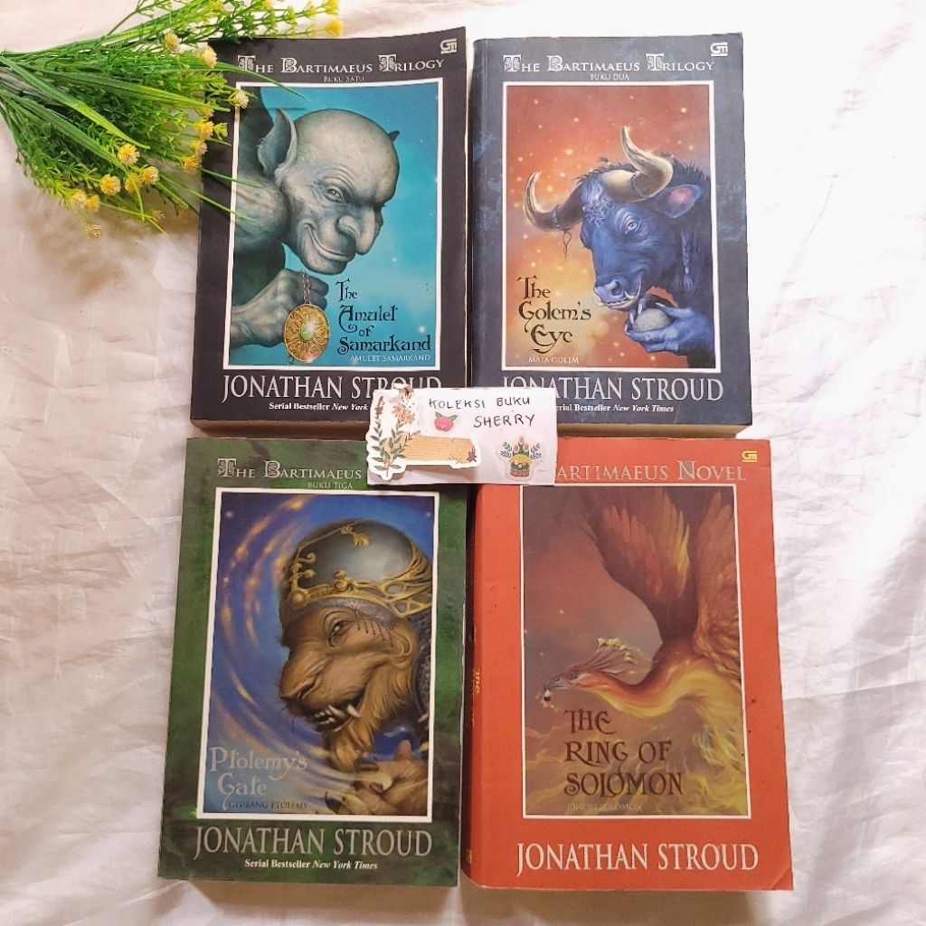 (Original) Set Novel Jonathan Stroud - The Bartimaeus Trilogy + The Ring of Solomon (The Amulet of S
