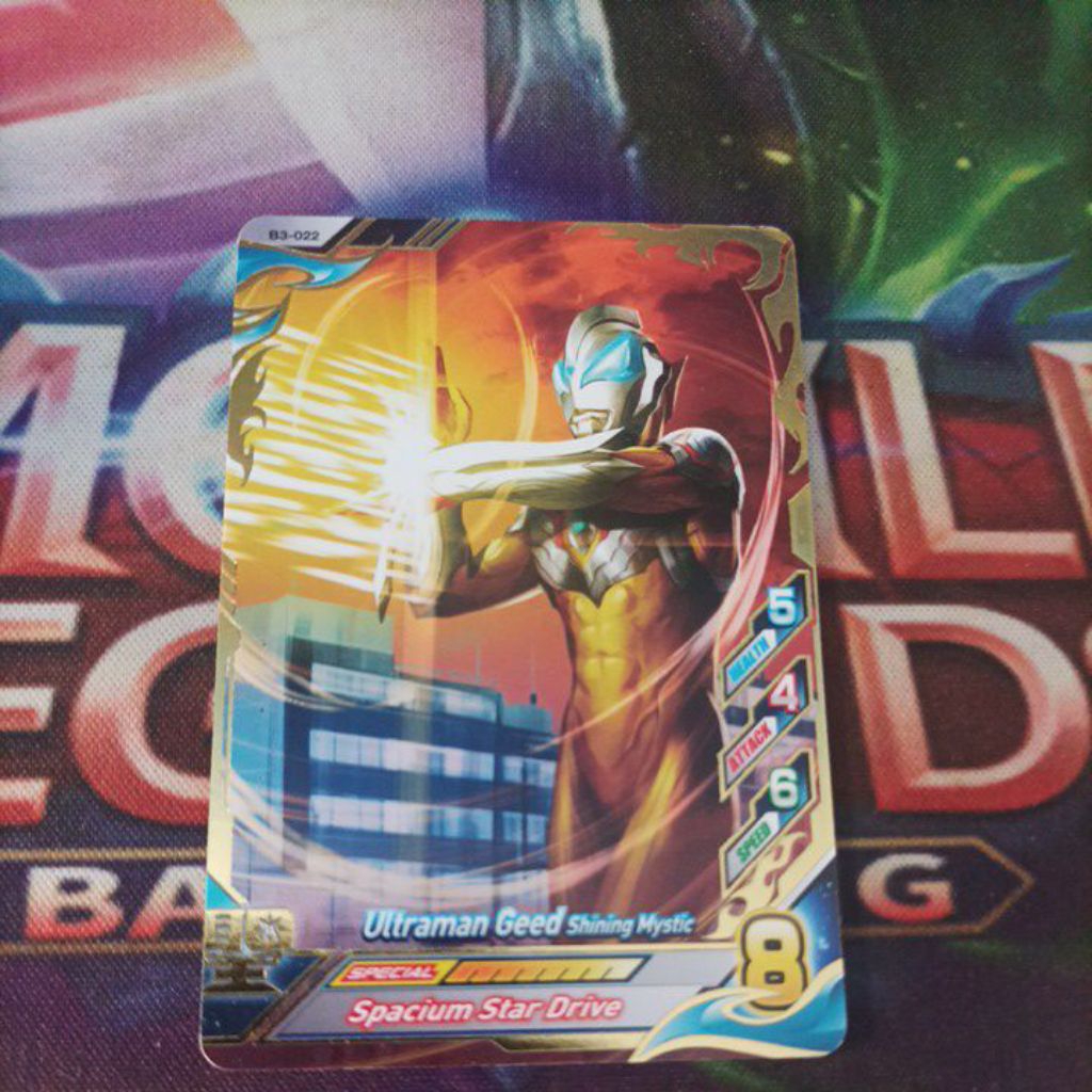 ultraman geed shining mystic rare card