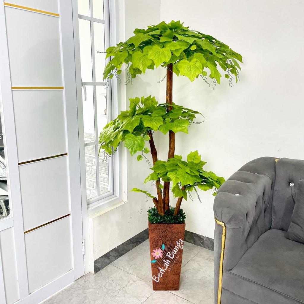 Pohon Anggur Artificial 150cm- Pohon Anggur Plastik - Pohon Hias - Pohon Hiasan Rumah - Pohon Dekora