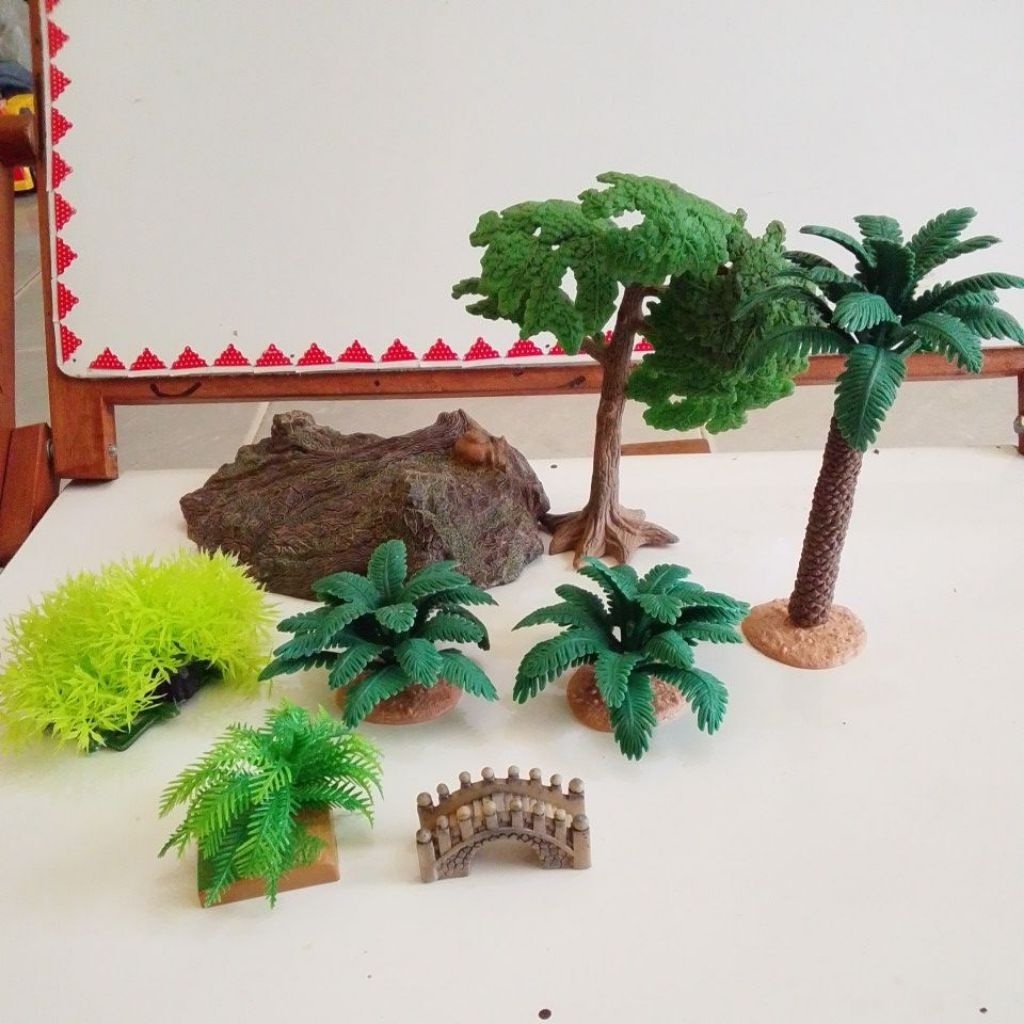 Diorama pohon semak hutan Dll perpcs PL NICE